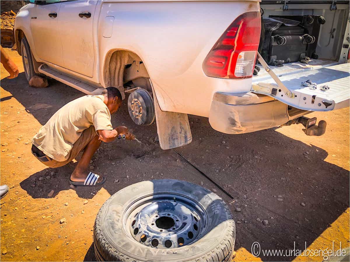 Reifenservice in Namibia