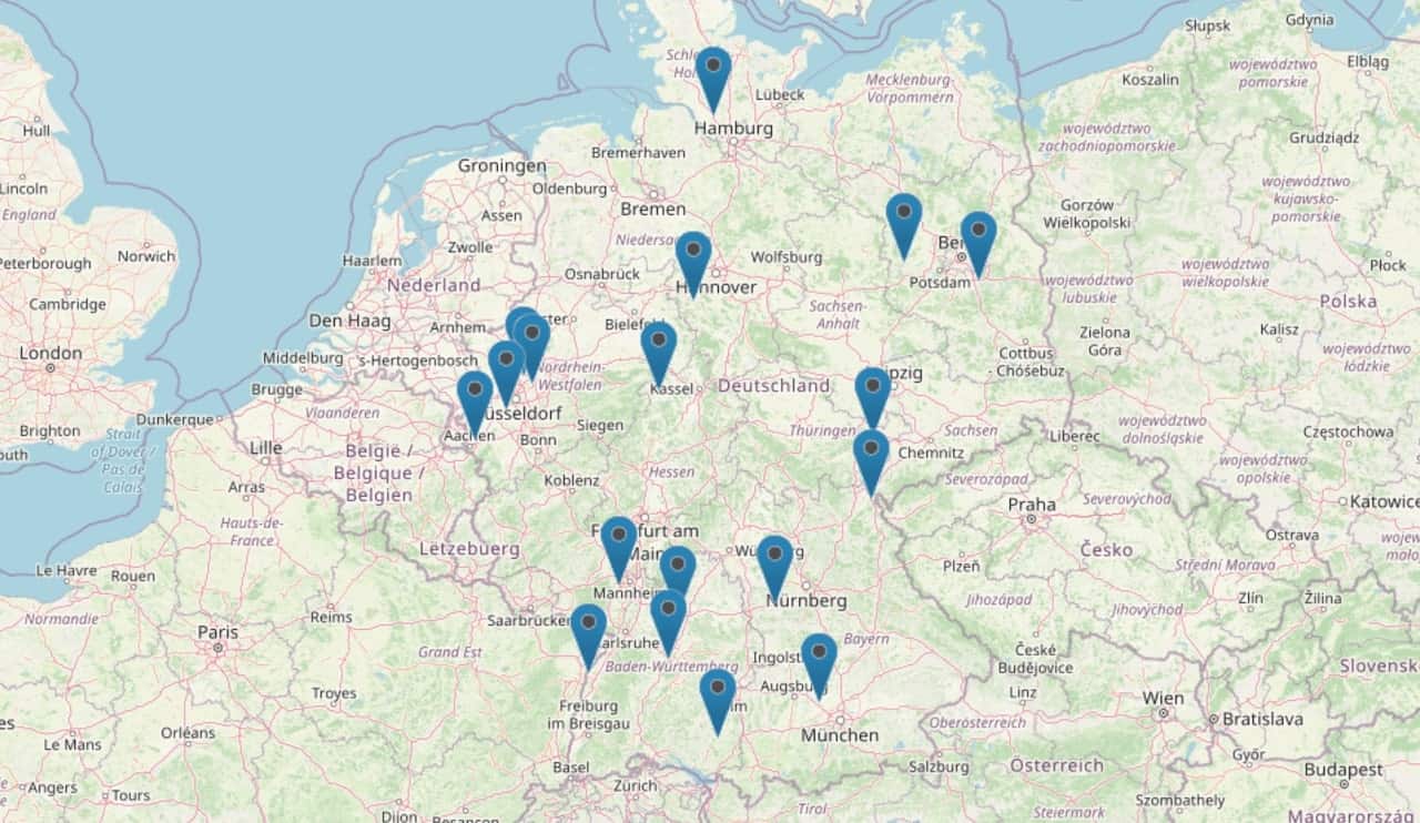 rent easy Standorte in Deutschland