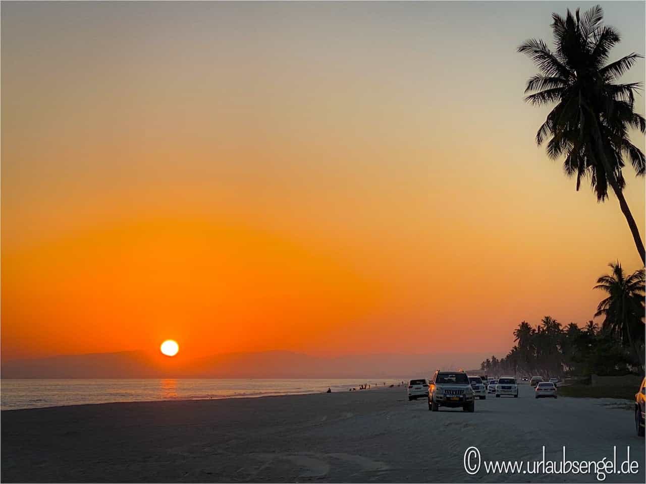 Salalah Sonnenuntergang am Strand