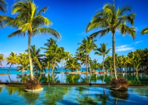 Pool Beachcomber Trou aux Biches, Mauritius