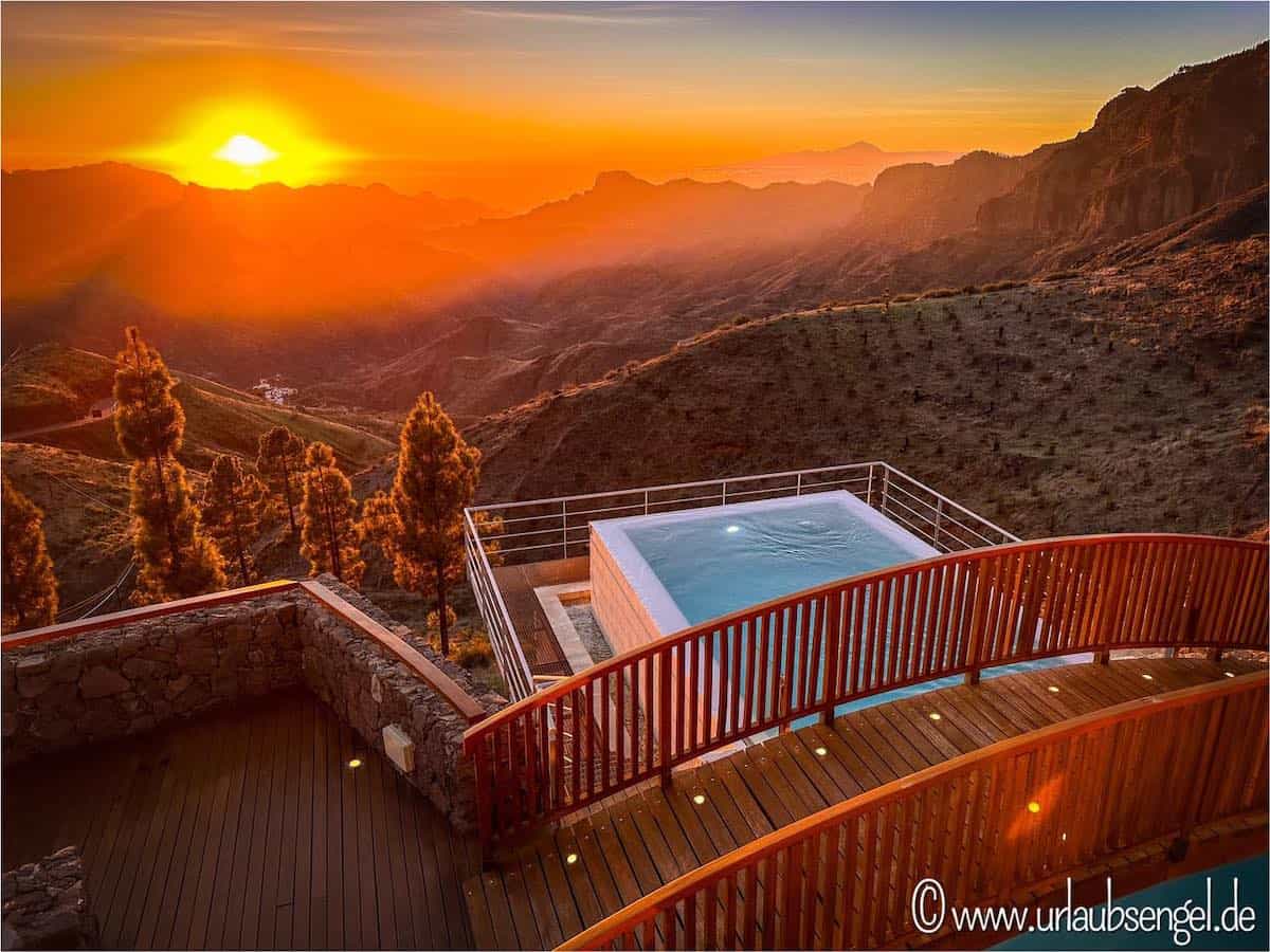 Gran Canaria | Der Pool des Parador de Cruz de Tejeda