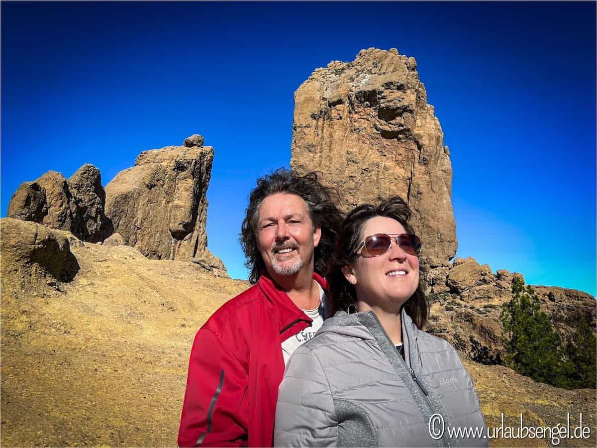 Stephan Fath & Sylwia Fath am Roque Nublo, Gran Canaria