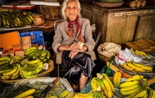 Marktfrau auf dem Markt von Hoi An