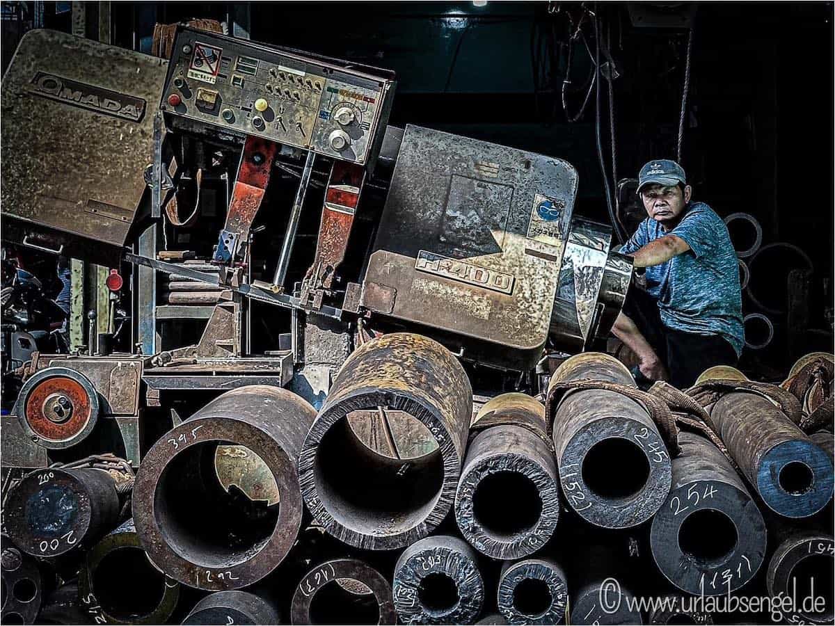 Stahlmarkt in Saigon, Ho-Chi-Minh-Stadt