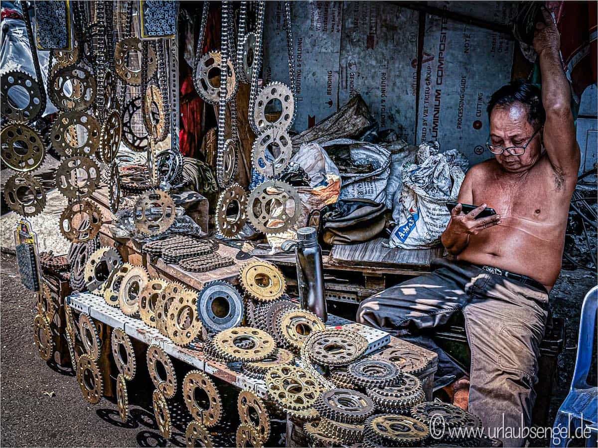 Stahlmarkt in Ho-Chi-Minh-Stadt, Saigon 