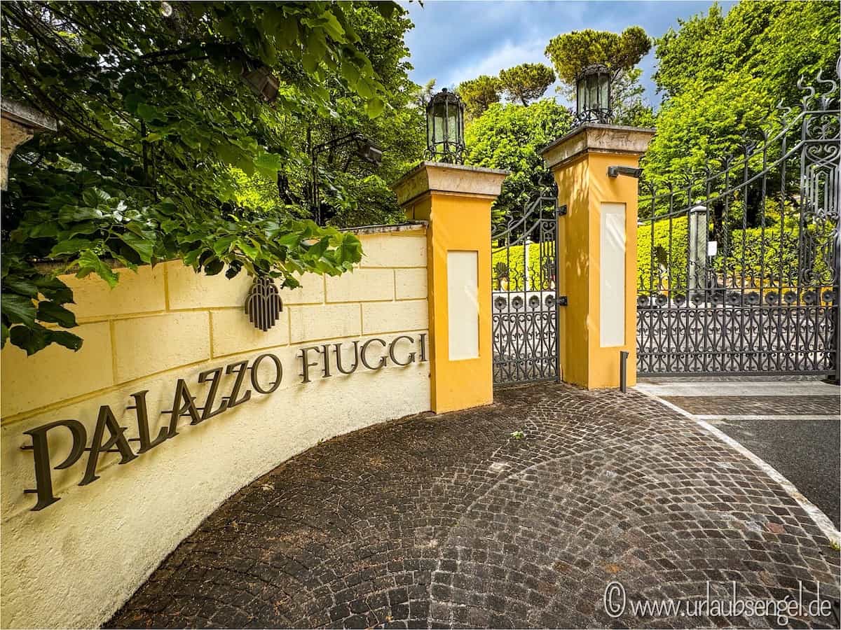 Einfahrt zum Palazzo Fiuggi | Medical Wellness & Longevity