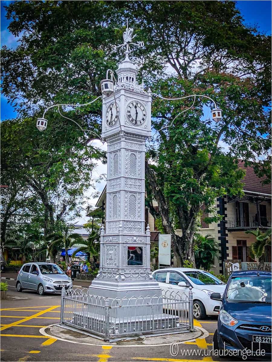 Clock Tower in Victoria, Mahé, Seychellen