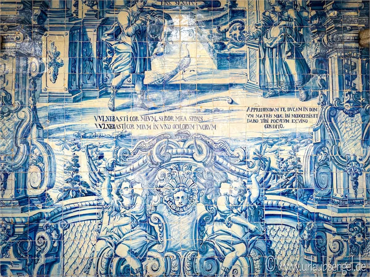 Azulejos, blaue & weiße Kacheln, Porto
