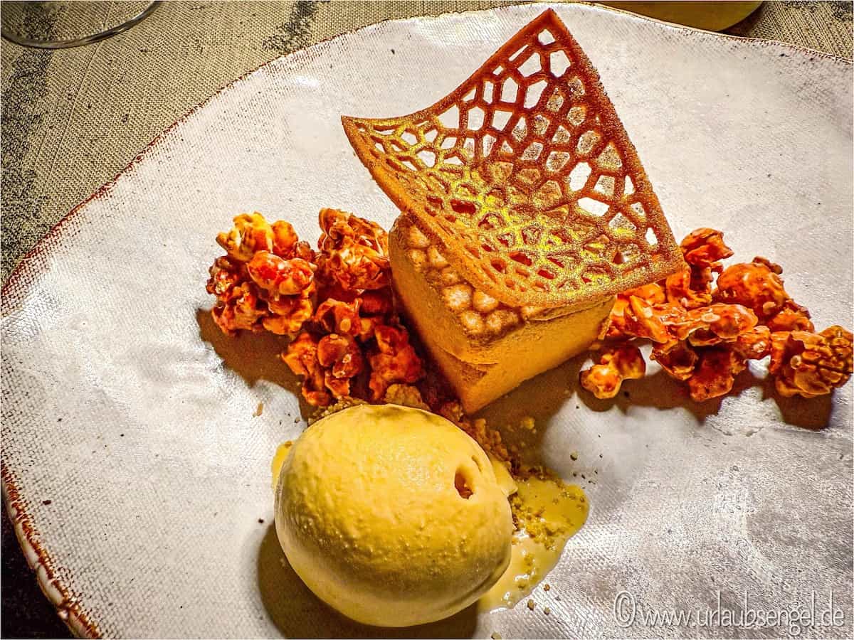 Dessert bei Dinnerin der Forest Lodge