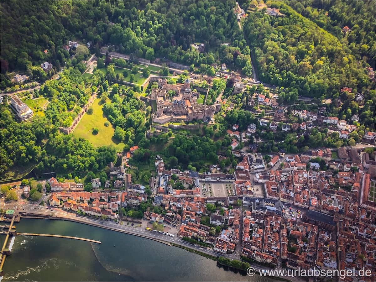 Mit dem Gyrocopter über dem Heidelberger Schloss