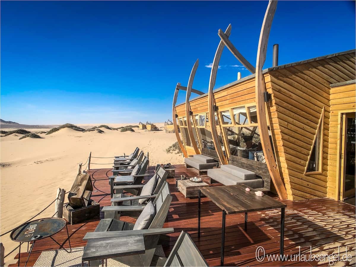 Ausichtsdeck der Shipwreck Lodge