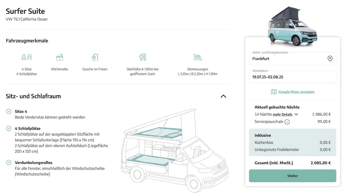 Roadsurfer Gutschein-Code | Rabatt Code für Influencer - Vorschau