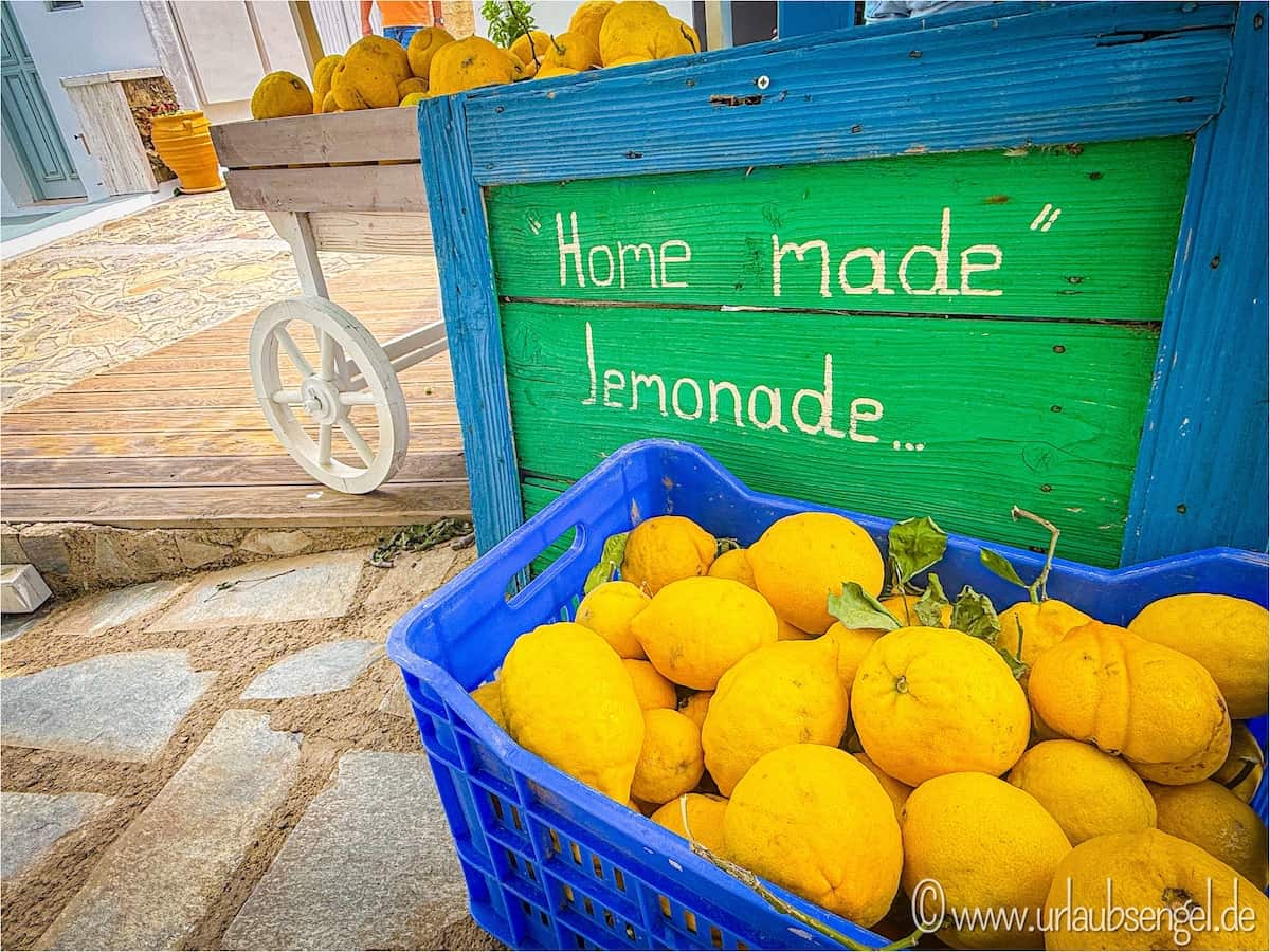Zitronenlimonade in Zia, Kos