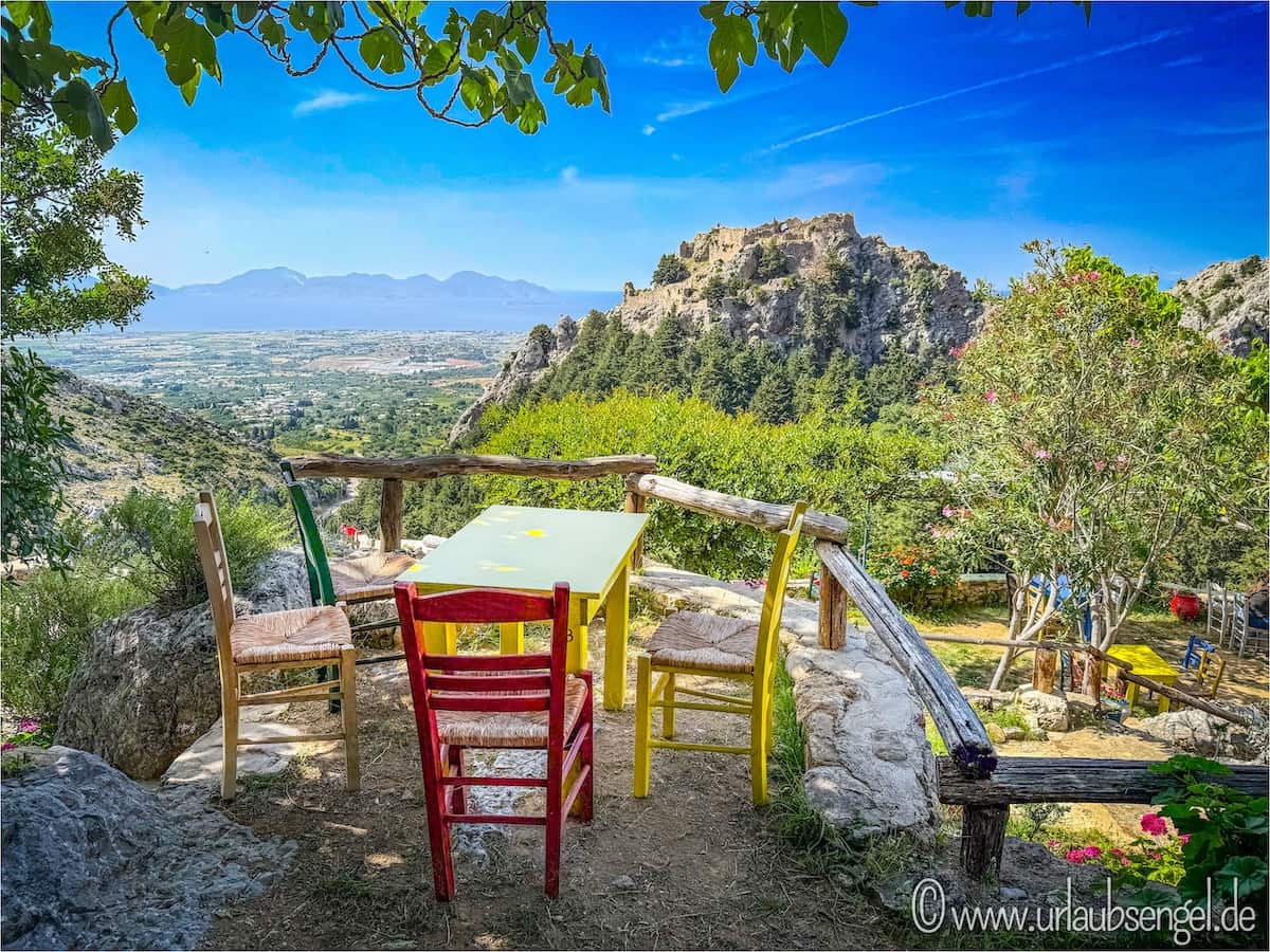 Blick von der Taverne Oria auf Palaio Pyli