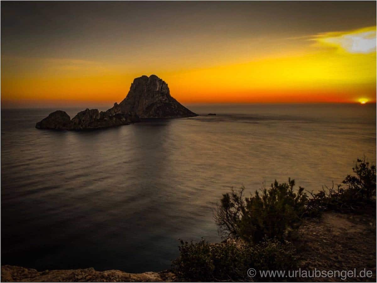 Es Vedra im Sonnenuntergang