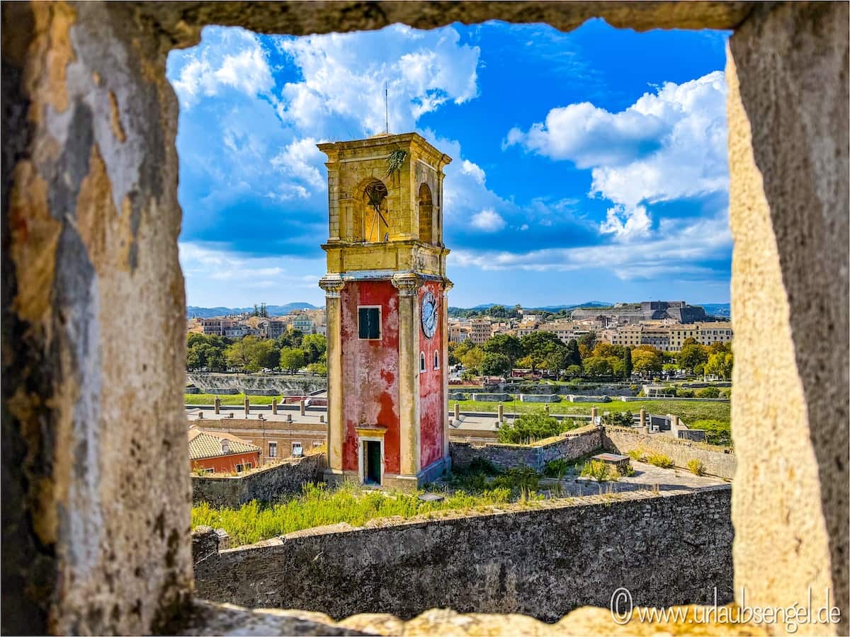 Clocktower im Old Fortress, Korfu Stadt 