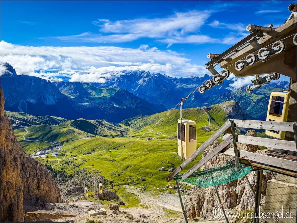 Forcella Sassolungo von der Toni-Demetz-Hütte aus