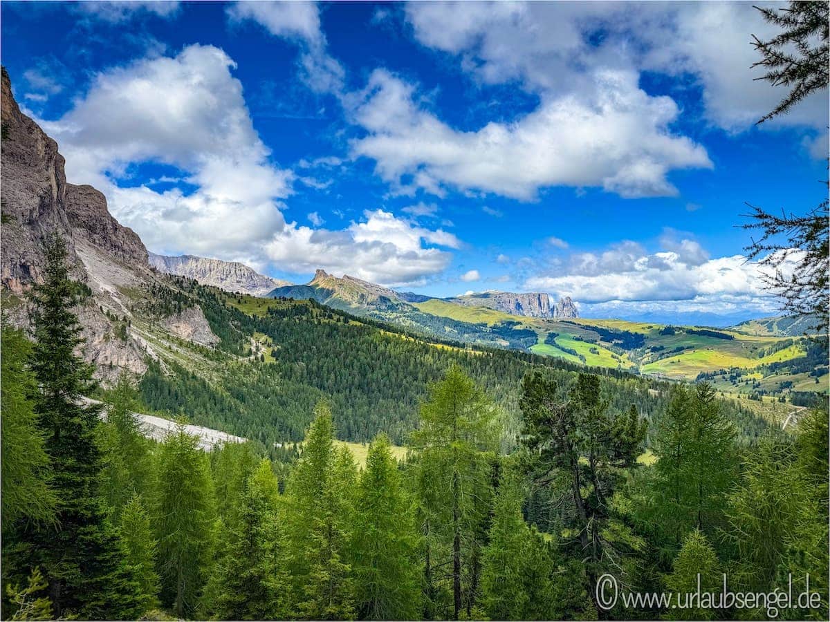 Blick auf die Seiser Alm