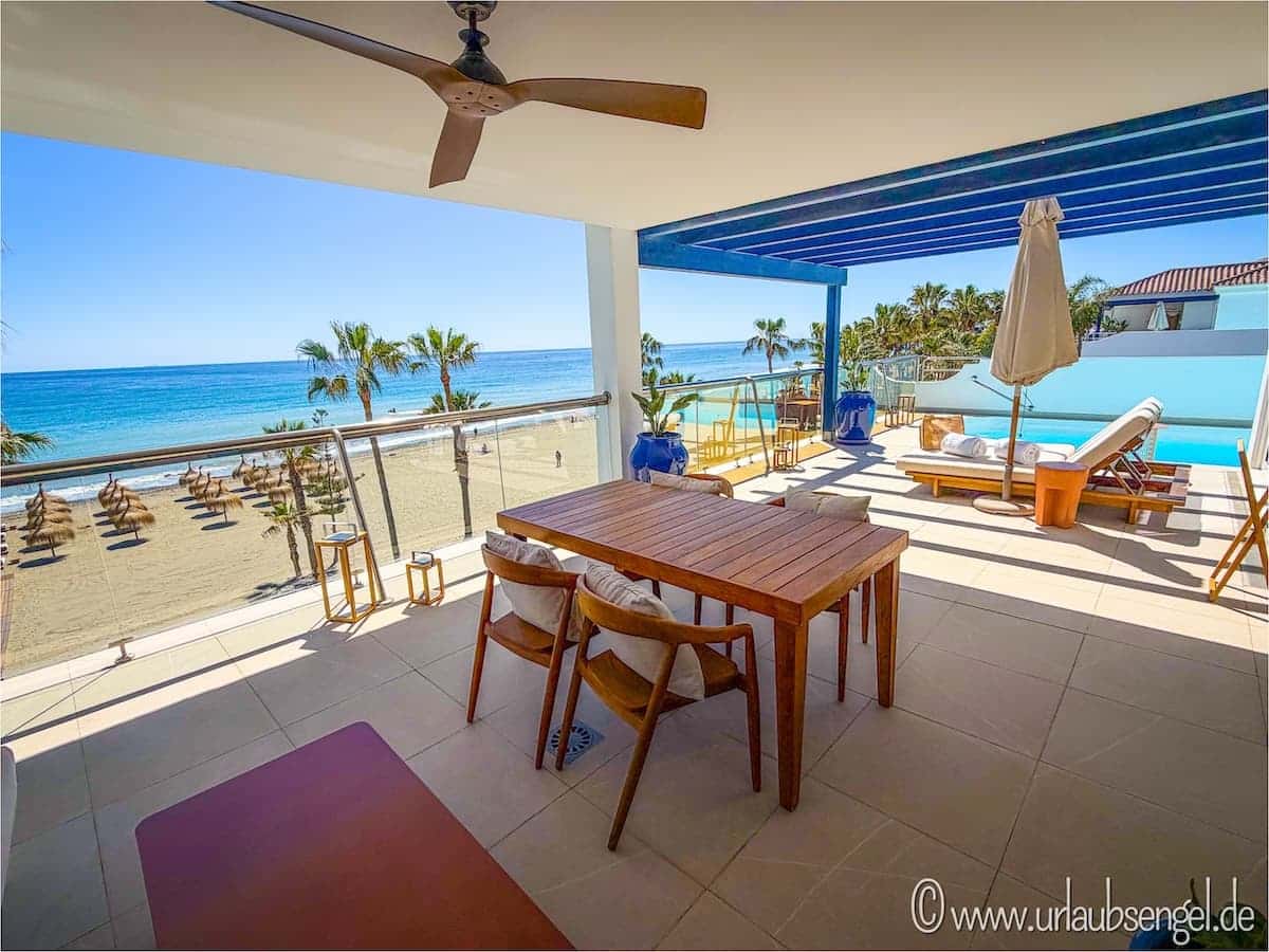 Terrasse in der Seascape Suite
