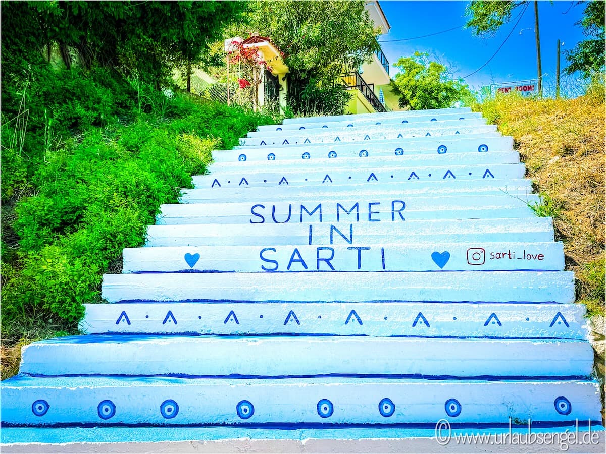 Treppe in Sarti, Chalkidiki