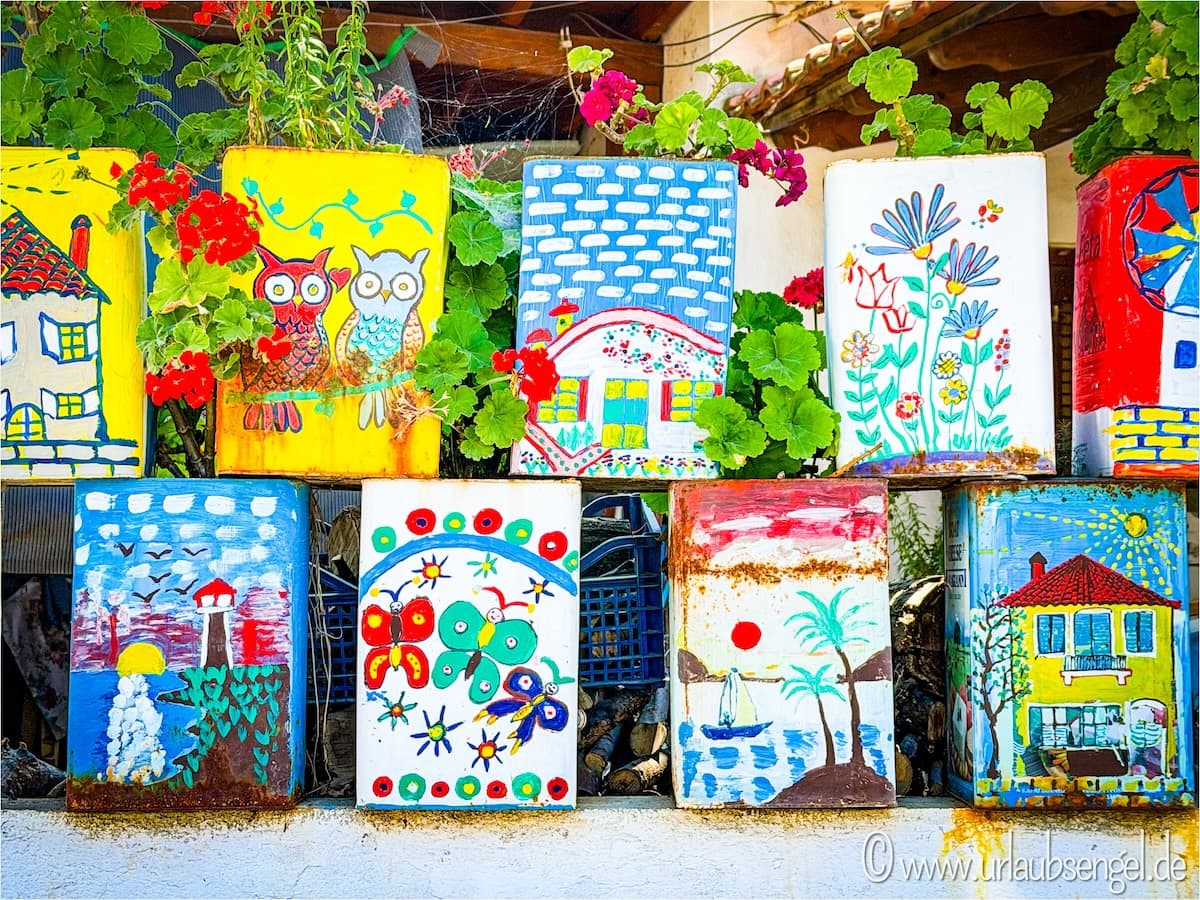 Stilleben in Sarti, Chalkidiki, Griechenland